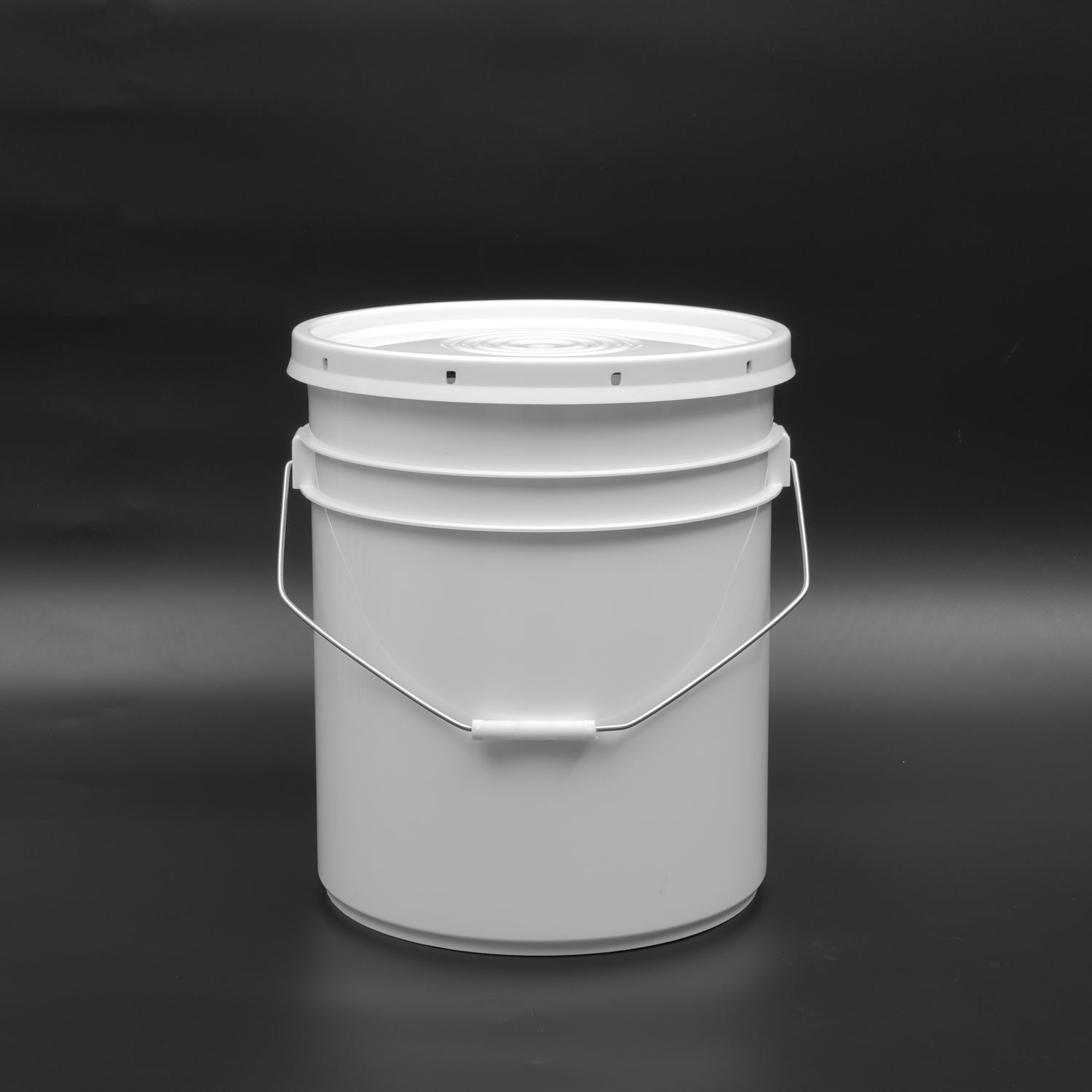 20L Heavy Duty Plastic Pail B09-IGR with Lid And Handle for Construction Adhesives